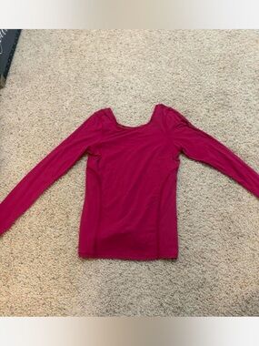 lululemon athletica Long Sleeve Muscle Tee - Raspberry Pink